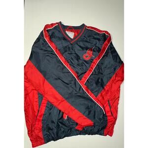 MLB Genuine Merchandise Indians Cleveland Guardians Windbreaker Jacket Men Large